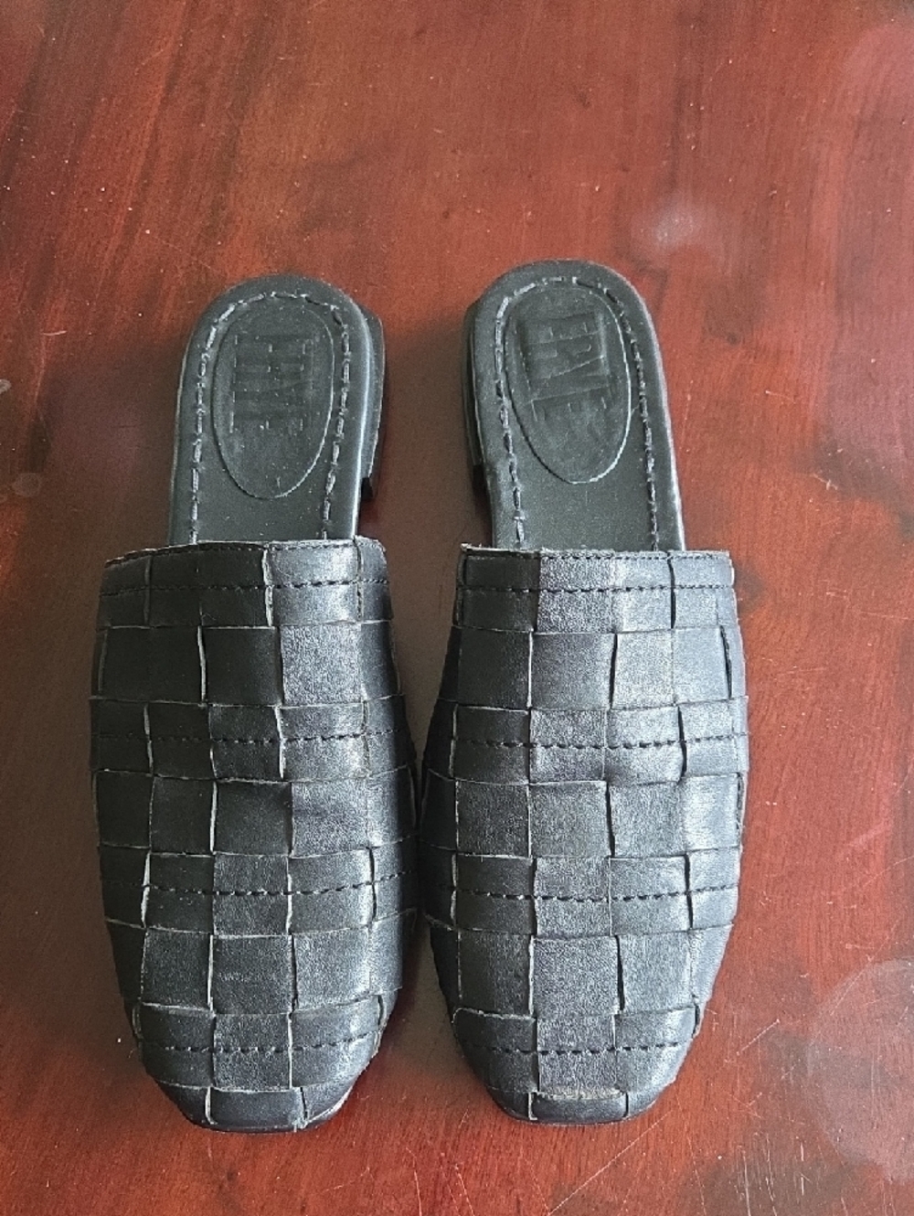 Frye Cara Mules Woven Black Size 8 Women - Picture 3 of 8
